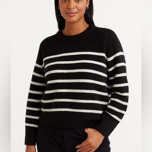 Abercrombie And Fitch Womens Stripe Crewneck Pullover Cozy Soft Casual, Size S